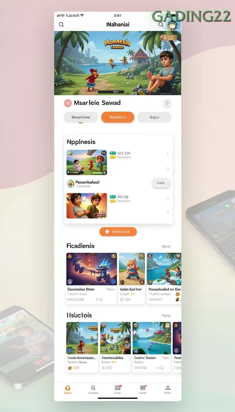 Cuplikan layar CARD — halaman utama