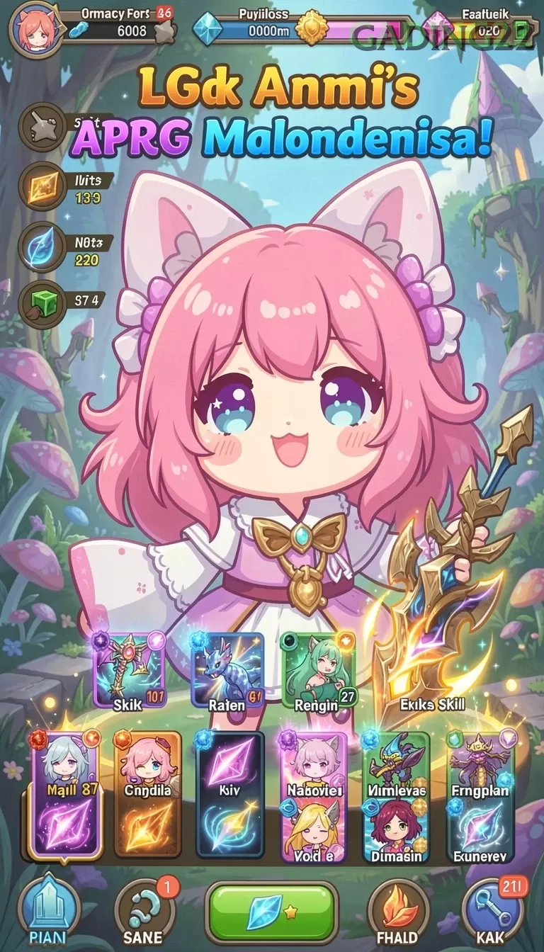 Cuplikan layar KINGDOMTOTO — menu navigasi