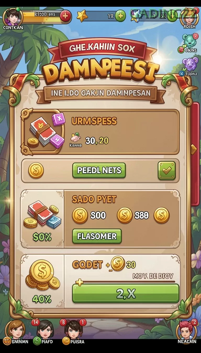 Cuplikan layar 666J — menu navigasi
