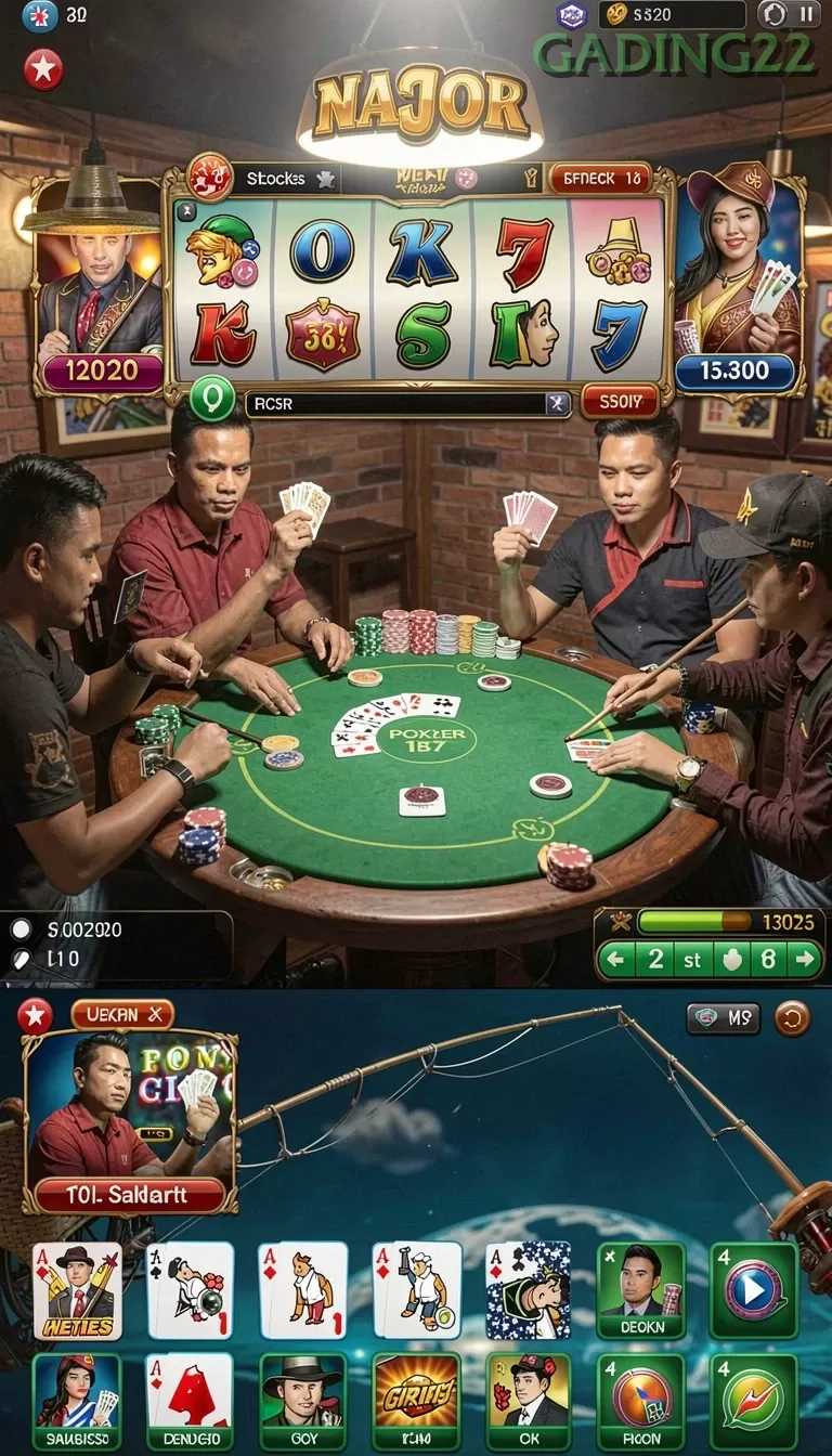 Cuplikan layar VT38 — menu navigasi